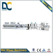 DCW-4300 + KGT-340B Mokro obrišite sklapanje i stroj za pakiranje, kompletan set wet wipes